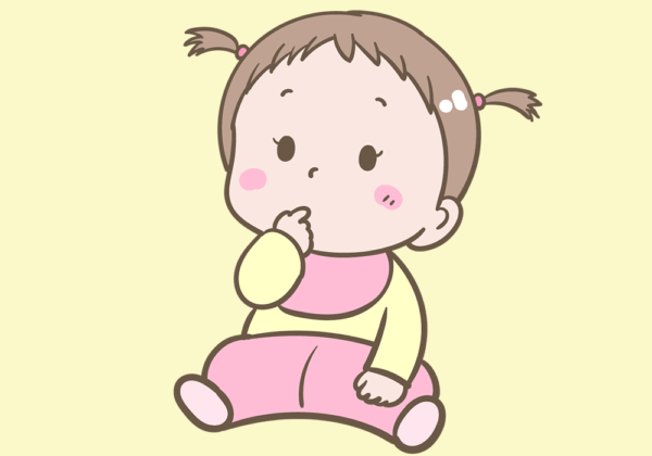 指しゃぶりをする女の子