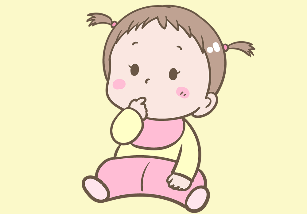 指しゃぶりをする女の子